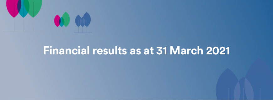 Financial results as at 31 March 2021
